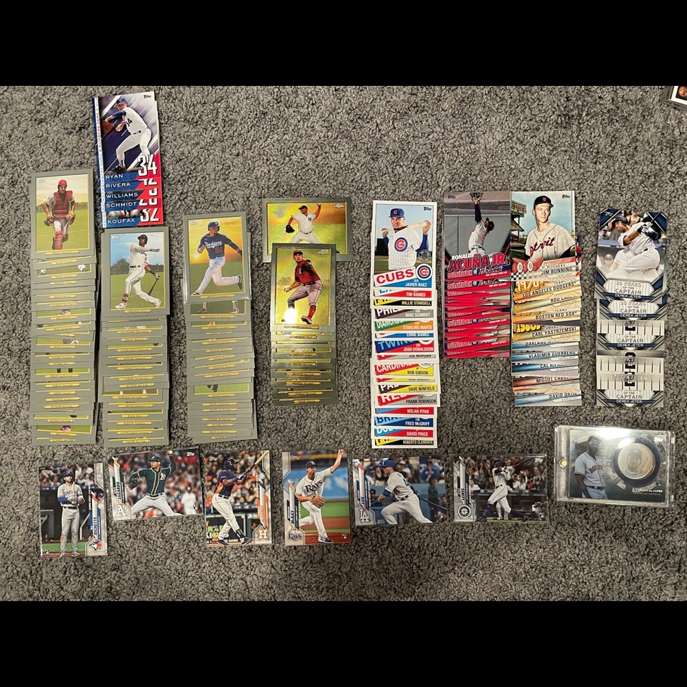 Topps 2020 lot turkey chrome Acuna Jeter Rookie